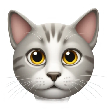 Cat conversing her eyes sticker