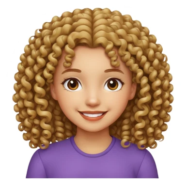 Menina cacheada  sticker