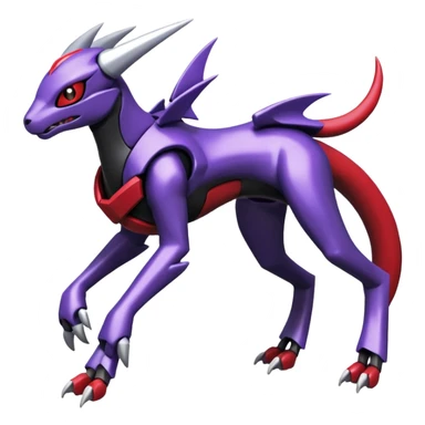 Houndoom-Dialga-Genesect-Pokémon-Fakémon-hybrid-creature sticker