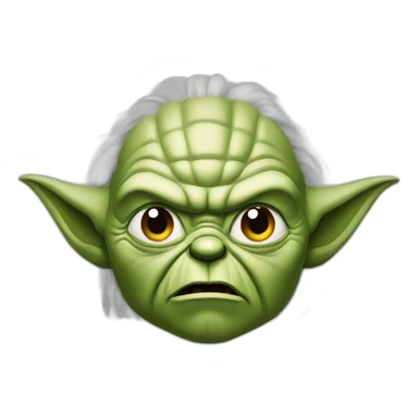 Angry yoda sticker
