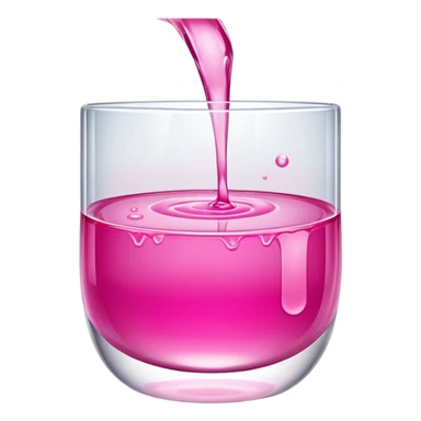 Detailed glass punch pool with pink liquid sticker