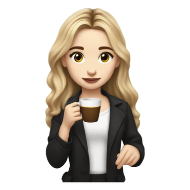 sabrina carpenter holding an espresso cup sticker