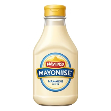 a bottle of mayo sticker
