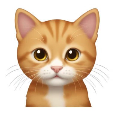 A ginger colored kitten sticker