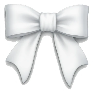 White bow sticker