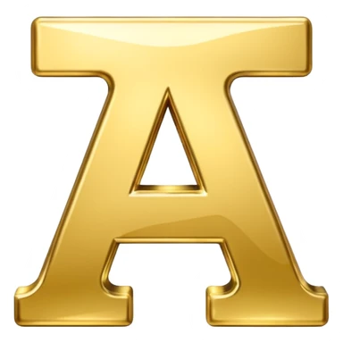 letters "A and I" sticker