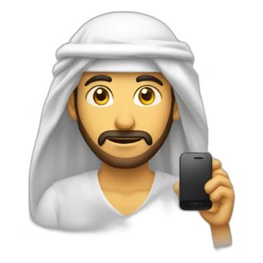 arabe au téléphone sticker