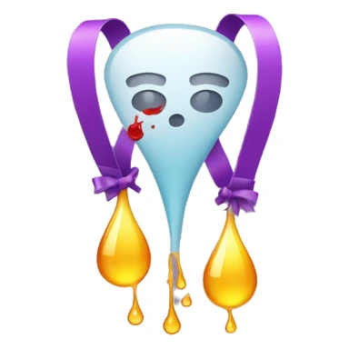 iv drip with ribbon sticker