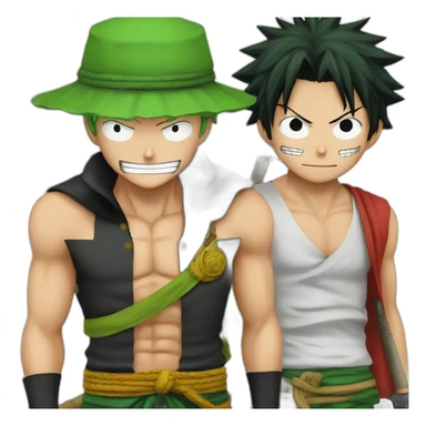 Zoro et luffy sticker