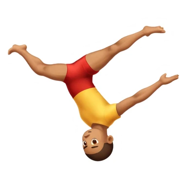 Acrobatic boy sticker