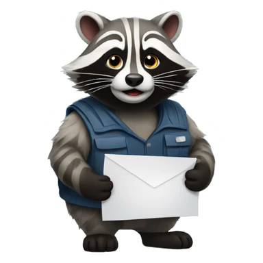 Trash panda doesn’t want to go to work  sticker