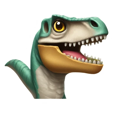 A taco Velociraptor sticker