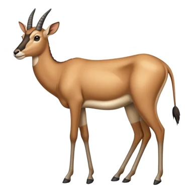 Wildebeest-gazelle-hybrid, full body sticker