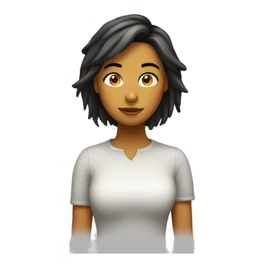 Chica con frío  sticker