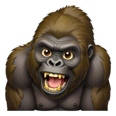 Gorilla with gold teeth  sticker