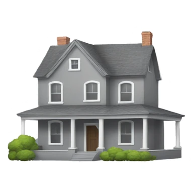 Gray house no doors no windows  sticker