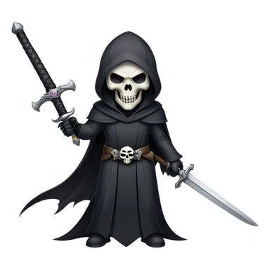 Reaper with sword sticker