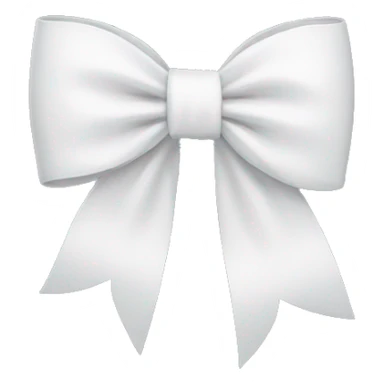 White bow sticker