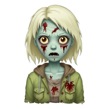 zumbi girl  sticker