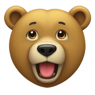 Oso con corazón amarillo  sticker