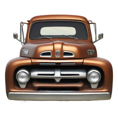 1952 ford pickup rusty in field sticker