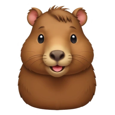 a capybara in love  sticker