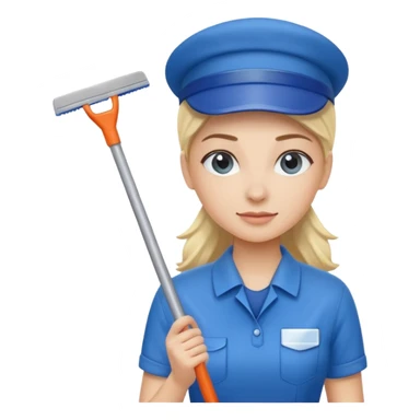 Window Cleaner woman  sticker