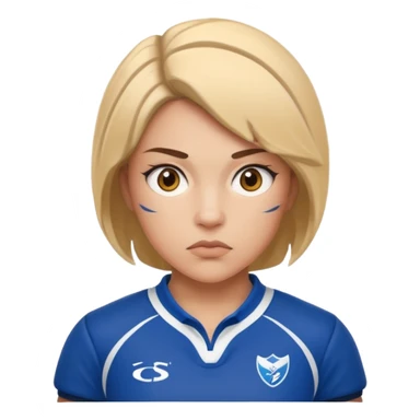 Disfraz de jugadora de rugby sticker