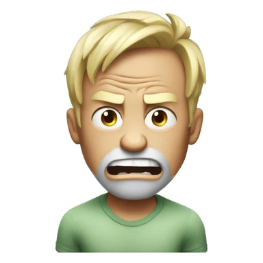 Inside out anger sticker