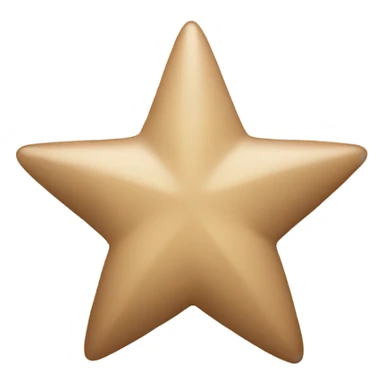 beige star with brown bow sticker