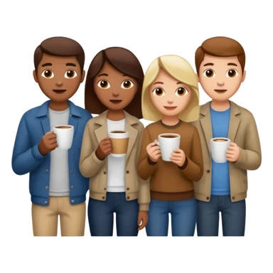 coffee drinkers sticker