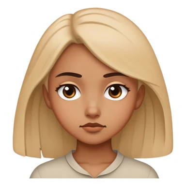 A girl side eyeing someone  sticker