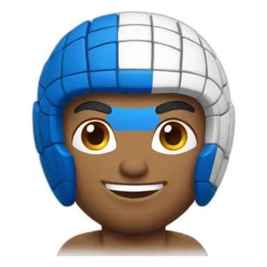 Muscular water polo player sticker