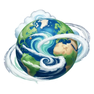 A planet as seen from space, similar to that of Arus from the cartoon Voltron. sticker