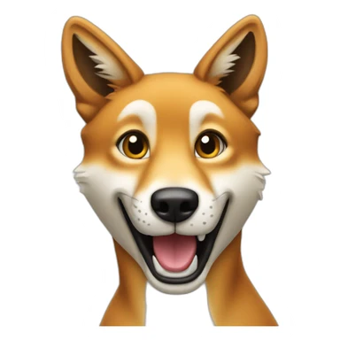 A dingo saying hi sticker