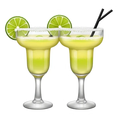 margaritas. one normal and one spicy  sticker