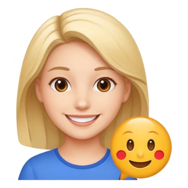 un emoji de una chica en una reunión con un icono que indique duplicar la velocidad sticker