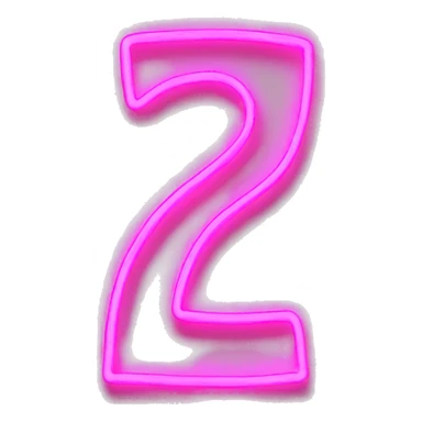 pink neon writing sticker