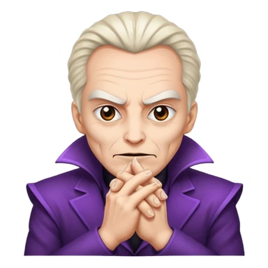 Evil villian rubbing his hands together  sticker