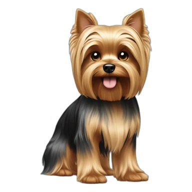 dog yorkshire terrier full body sticker