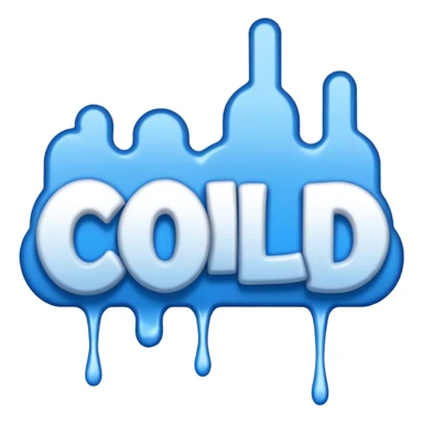 the word COLD in graffiti sticker