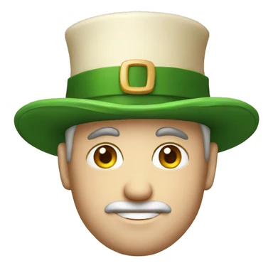 irish man with Irish hat sticker