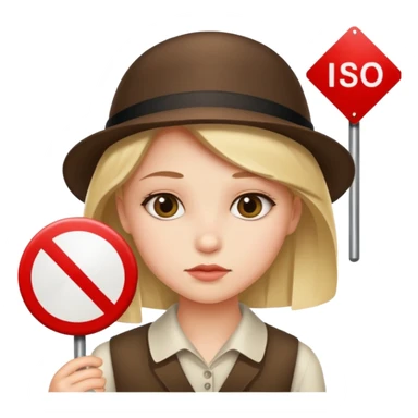 prohibition sign for girl sticker