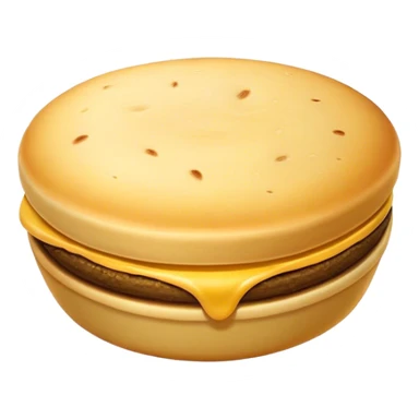 Colombian Arepa Cinematic Realistic Colombian Arepa Dish Emoji, depicted as a single, golden arepa with a crisp exterior and soft interior, rendered with lifelike textures and warm, inviting lighting. sticker