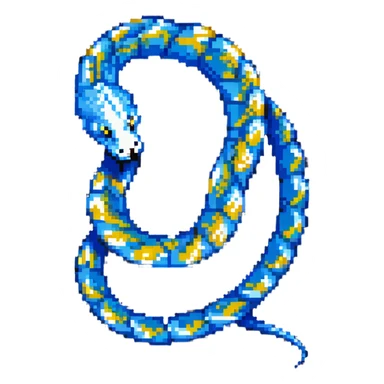 Python programming language logo with blue and yellow colors and a snake symbol sticker