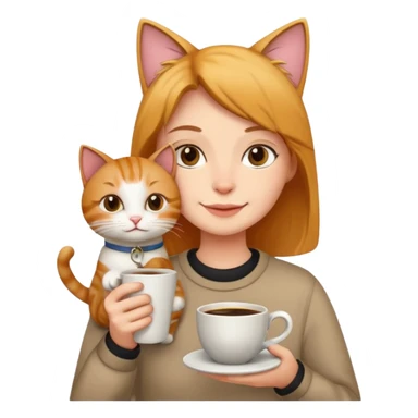 Coffee and cats sticker