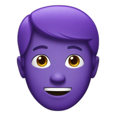 purple guy talking sticker