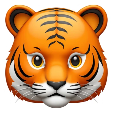tiger face with AFK speech bubble for Twitch emote sticker