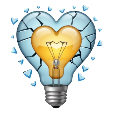 A light bulb  like "💔 sticker