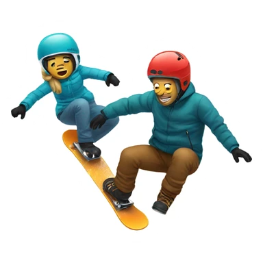 Snowboarding accident  sticker